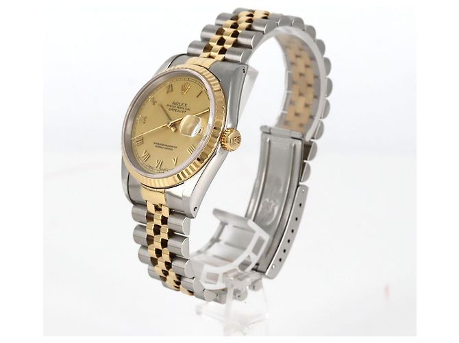 Orologio Rolex Datejust in acciaio inossidabile e oro giallo D'oro - vista 2