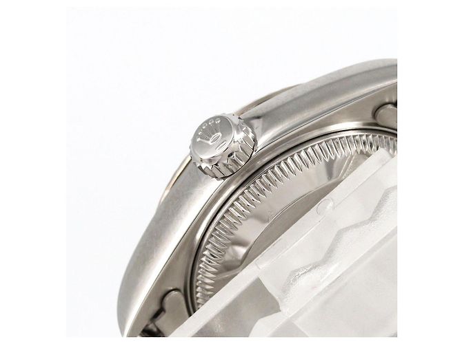 Rolex Datejust Uhr aus Edelstahl und Weißgold Schwarz - Ansicht 4