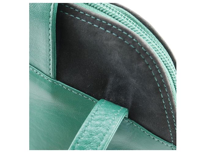 Borsa Tote a Spalla Lunga in Pelle di Vitello Bally Verde - vista 14