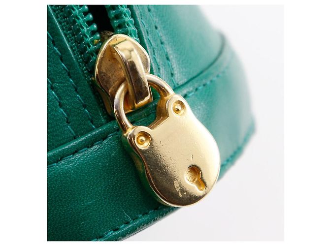 Borsa Tote a Spalla Lunga in Pelle di Vitello Bally Verde - vista 16