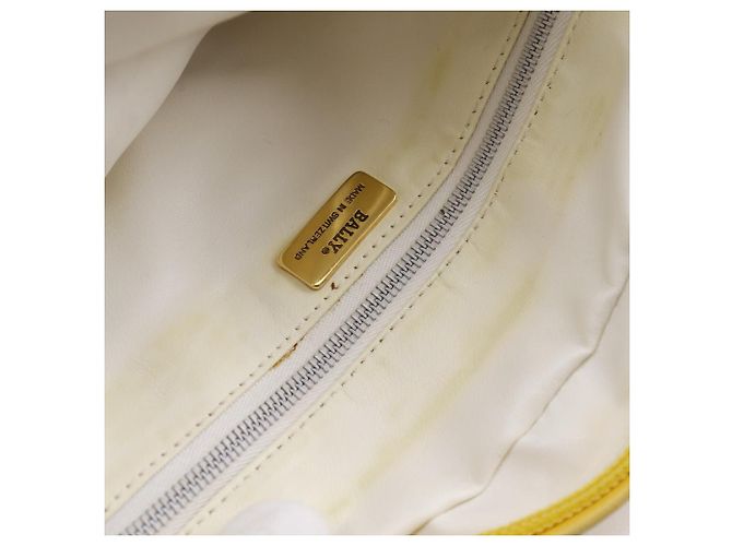 Borsa a tracolla in pelle Bally Giallo - vista 11