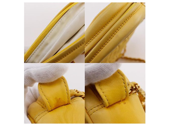 Borsa a tracolla in pelle Bally Giallo - vista 12
