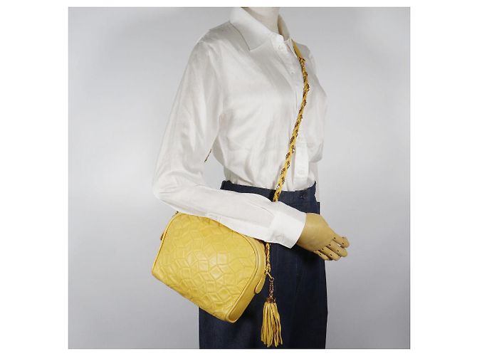 Borsa a tracolla in pelle Bally Giallo - vista 20