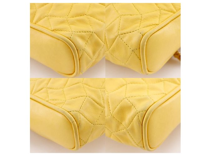 Borsa a tracolla in pelle Bally Giallo - vista 4