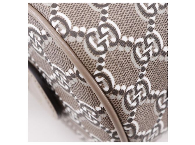Borsa 2way Gucci GG Shadow in PVC e pelle Marrone - vista 4