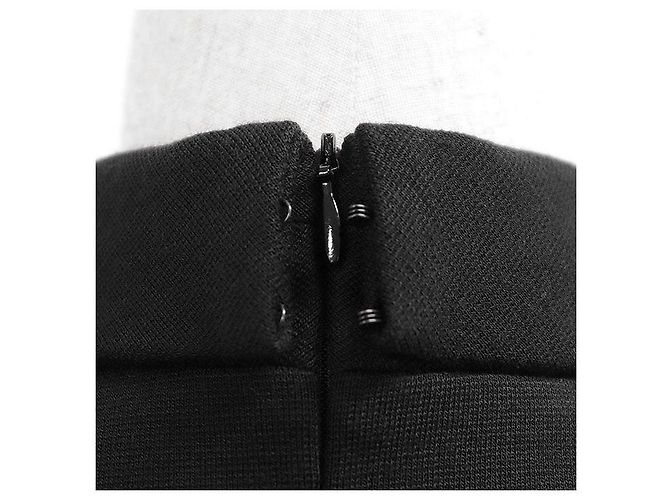 Céline Top sin mangas de cuello alto de lana Celine Triomphe Negro - vista 16