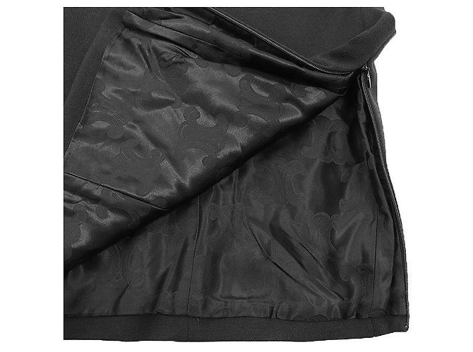 Céline Top sin mangas de cuello alto de lana Celine Triomphe Negro - vista 9