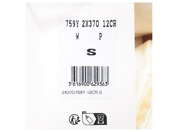 Céline Top sin mangas de cuello alto de lana CELINE Crudo - vista 11