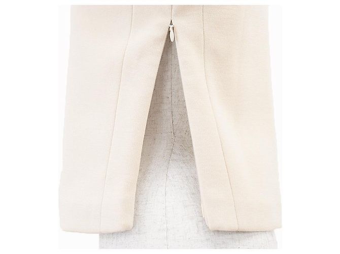 Céline Top sin mangas de cuello alto de lana CELINE Crudo - vista 4