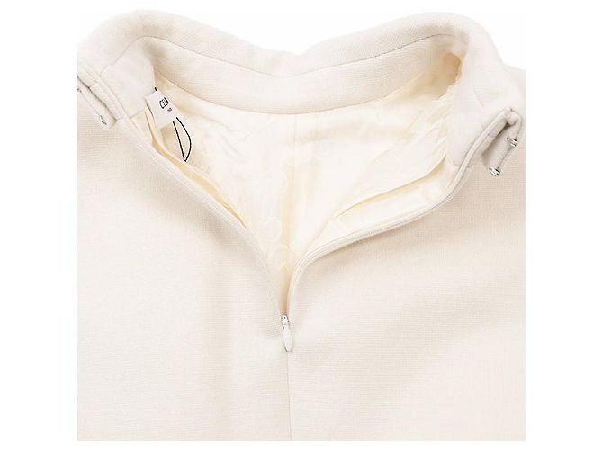 Céline Top sin mangas de cuello alto de lana CELINE Crudo - vista 8
