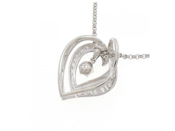 Autre Marque Collana 2way in Diamante PT900 PT850 Argento - vista 4