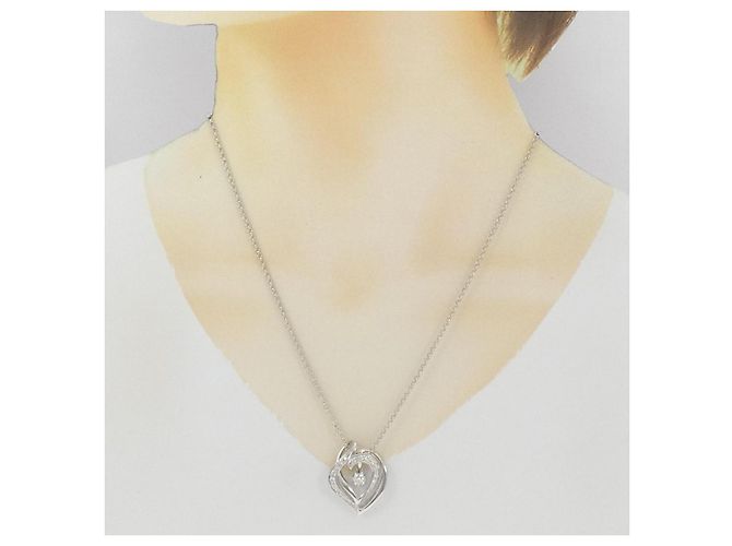Autre Marque Collana 2way in Diamante PT900 PT850 Argento - vista 7
