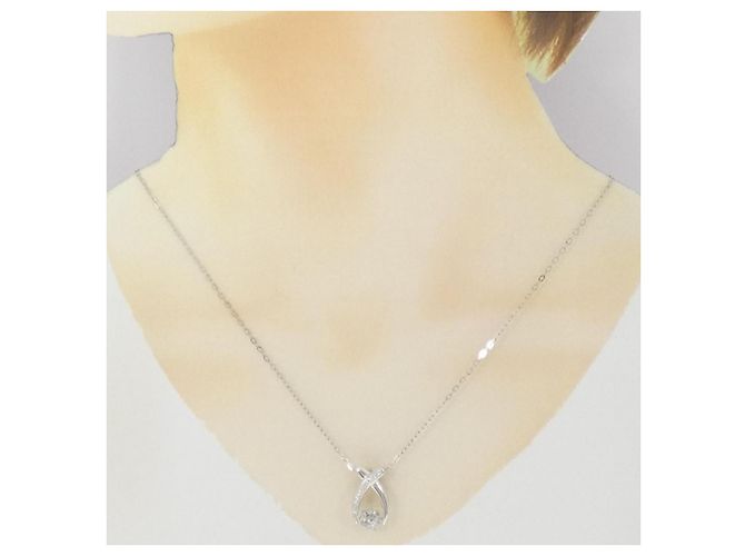 Autre Marque Collana con Diamanti Au750 Argento - vista 6