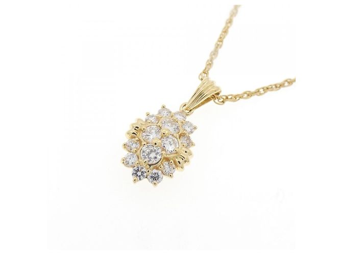 Autre Marque Collana con Diamanti Au750 D'oro - vista 3