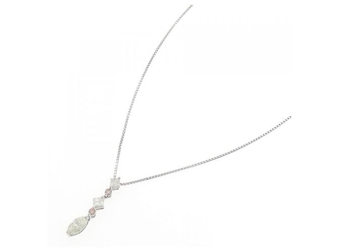 Autre Marque Collana di Diamanti PT900 PT850 Argento - vista 2