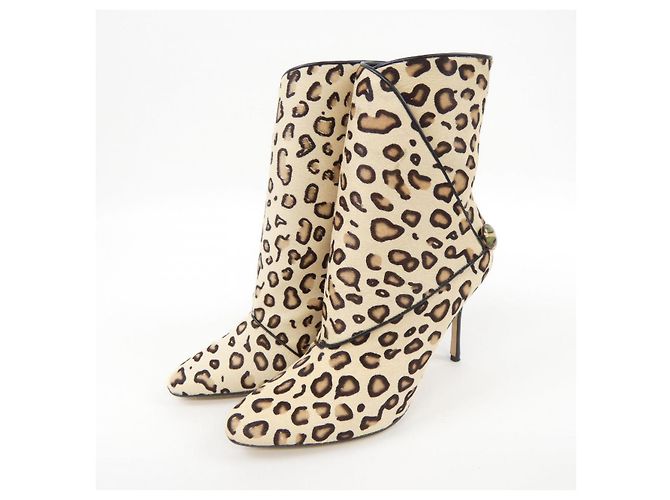 Stivali Manolo Blahnik DAINA in pelle di vitello - vista 3
