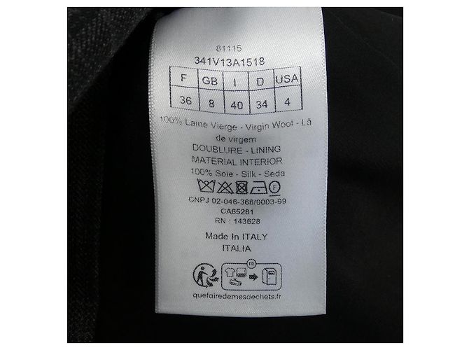 Veste Christian Dior Marron Noir - vue 3