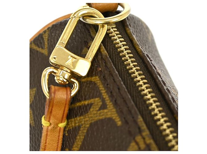 Louis Vuitton Papillon Pochette Monogram Canvas Mini Marrone - vista 7