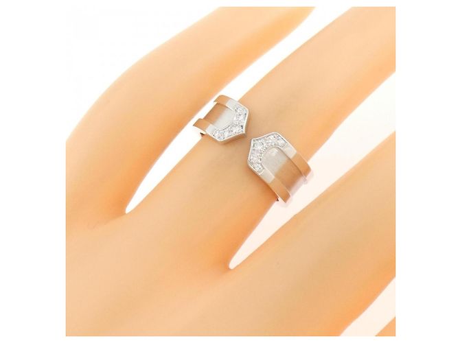 Anello Cartier C2 Small Band in oro bianco 18K - vista 4