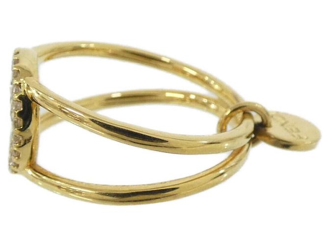Fendi Gold Band Ring mit Kristall Golden - Ansicht 2