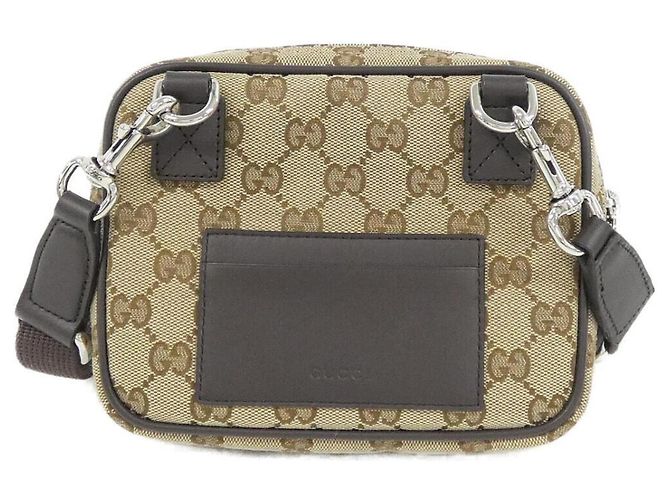 Borsa a Spalla Gucci NEO ORIGINAL 834268 FAEON Beige Marrone scuro - vista 2
