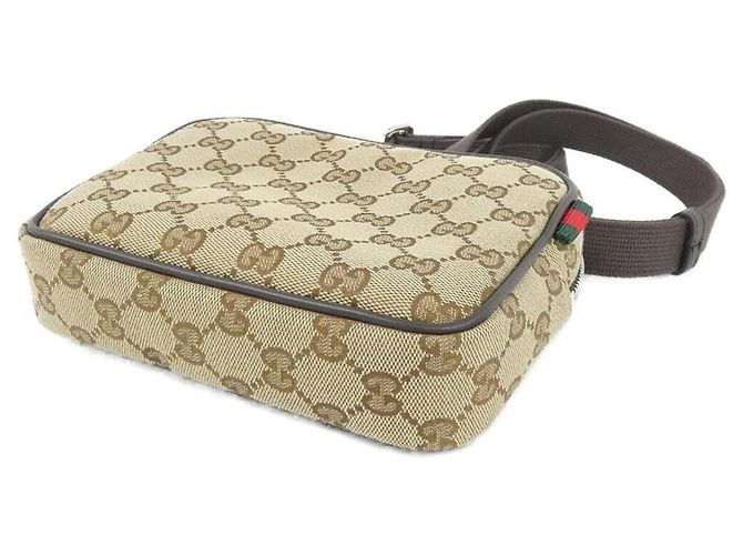Borsa a Spalla Gucci NEO ORIGINAL 834268 FAEON Beige Marrone scuro - vista 3