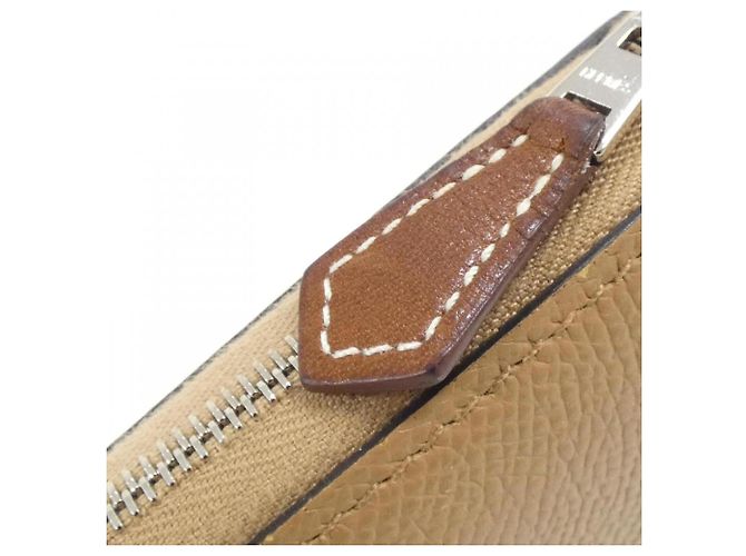 Hermès Monedero Silk'in Hermes Amarillo - vista 6