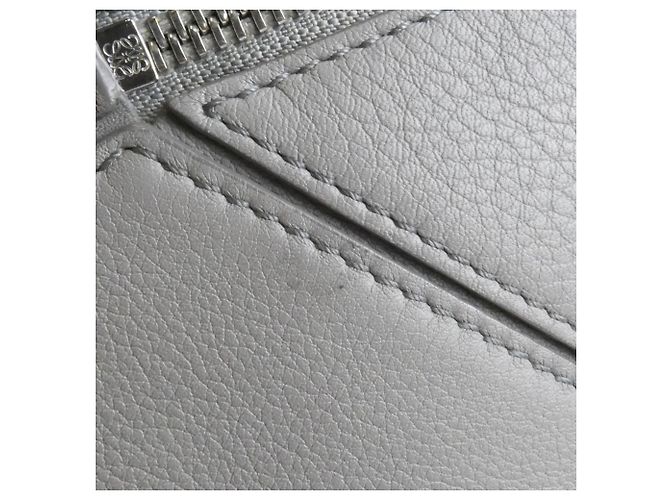 Loewe Puzzle Small Handtasche aus grauem Leder Braun - Ansicht 4