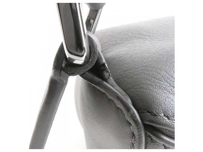 Loewe Puzzle Small Handtasche aus grauem Leder Braun - Ansicht 8
