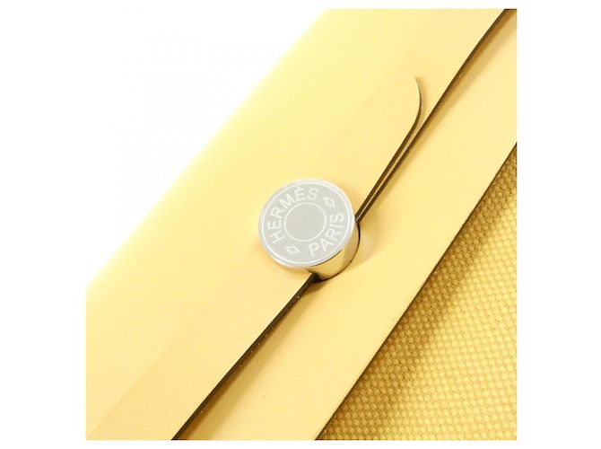 Hermès Borsa a tracolla Hermes Herbag Zip Giallo - vista 4