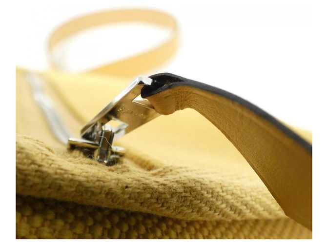 Hermès Borsa a tracolla Hermes Herbag Zip Giallo - vista 5