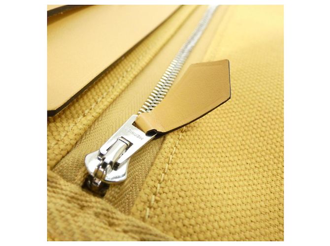Hermès Borsa a tracolla Hermes Herbag Zip Giallo - vista 6