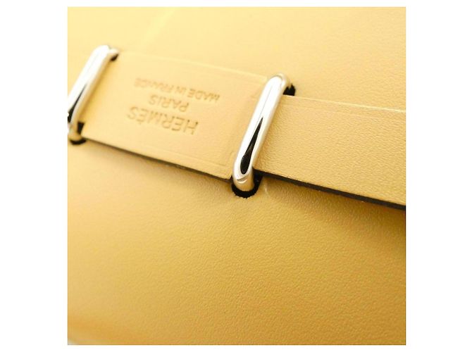 Hermès Borsa a tracolla Hermes Herbag Zip Giallo - vista 7