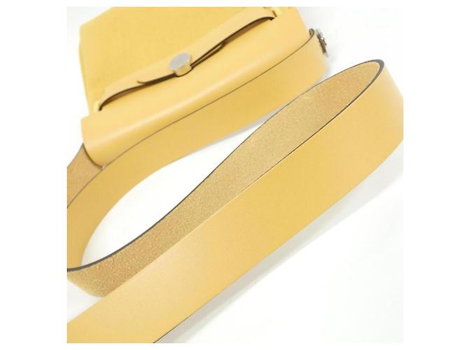 Hermès Borsa a tracolla Hermes Herbag Zip Giallo - vista 8