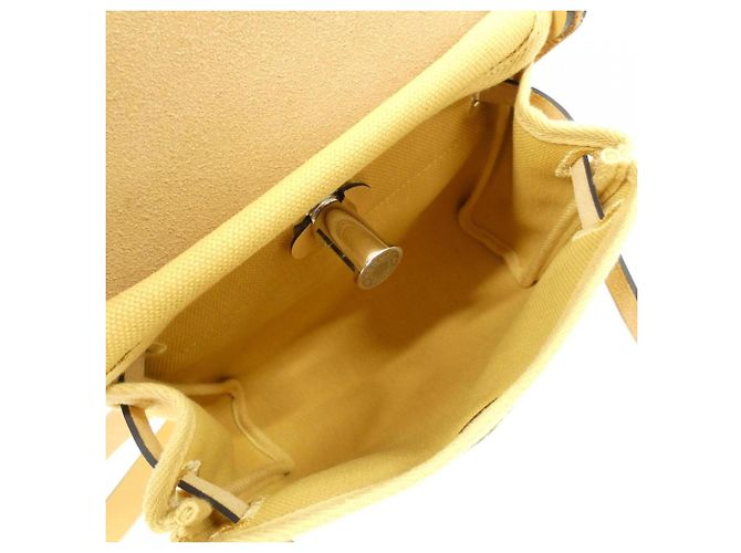 Hermès Borsa a tracolla Hermes Herbag Zip Giallo - vista 9