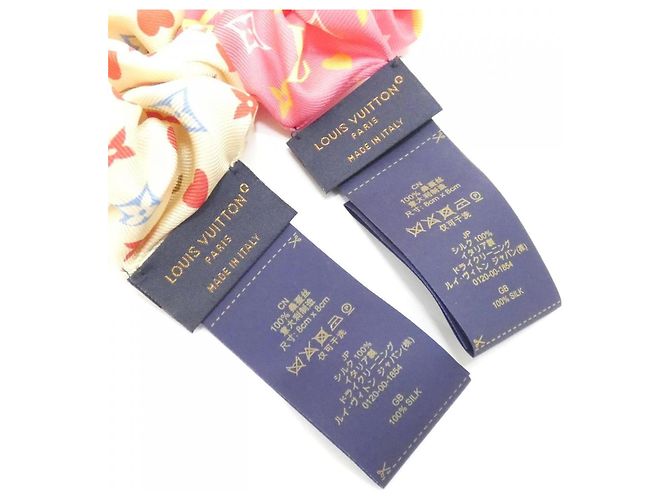 Set di scrunchie Louis Vuitton Scrunchie Set GameOn M79104 Marrone Fuschia - vista 6