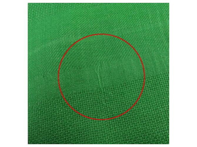 Hermès Sciarpa in cashmere Hermes Sellier Verde - vista 10