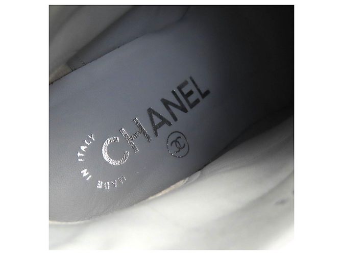 Timeless Stivaletti in scamosciato Chanel COCO Mark Marrone - vista 10