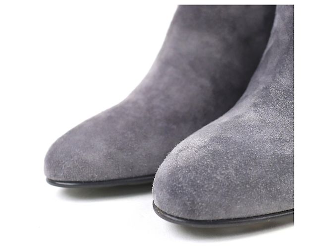 Timeless Stivaletti in scamosciato Chanel COCO Mark Marrone - vista 5