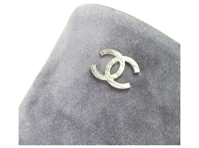 Timeless Stivaletti in scamosciato Chanel COCO Mark Marrone - vista 9