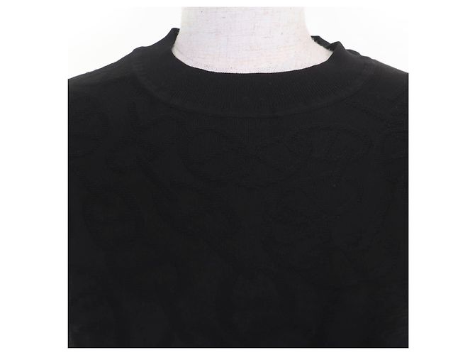 Hermès Hermes Naoussa Chaine Seda de Punto Negro - vista 4