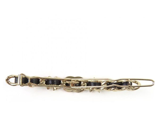 Timeless Spilla Bijou Chanel COCO Mark Chain Pearl Star Clover D'oro - vista 2