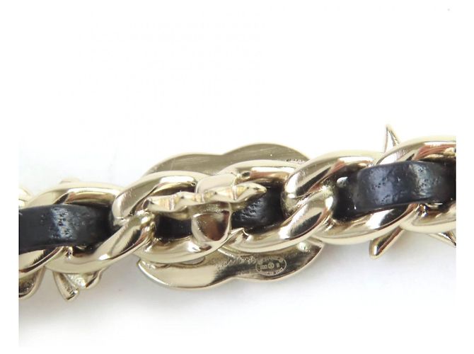 Timeless Spilla Bijou Chanel COCO Mark Chain Pearl Star Clover D'oro - vista 7