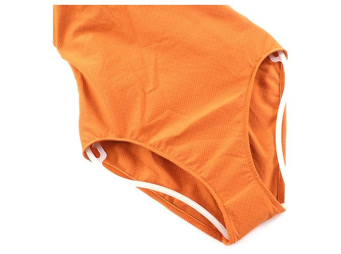Hermès Hermes Nylon-Bademode mit H-Motiv Orange - Ansicht 4
