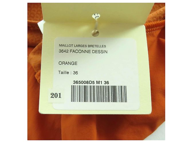 Hermès Hermes Nylon-Bademode mit H-Motiv Orange - Ansicht 9