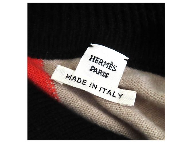Hermès Hermes Brides de Gala Kleid Schwarz Beige Orange - Ansicht 5