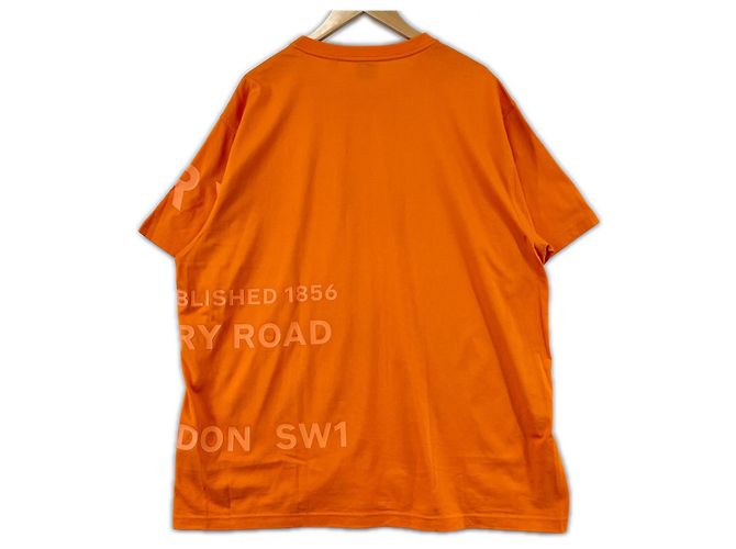 Camiseta de algodón con estampado Burberry Horseferry Naranja - vista 2