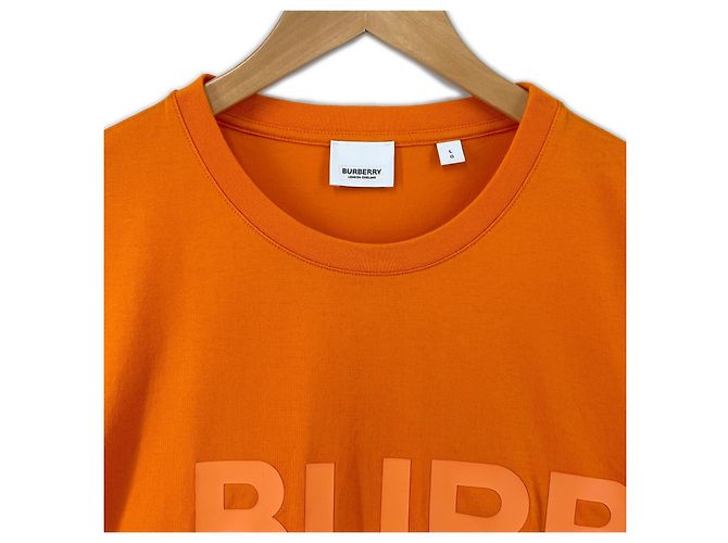 Camiseta de algodón con estampado Burberry Horseferry Naranja - vista 3