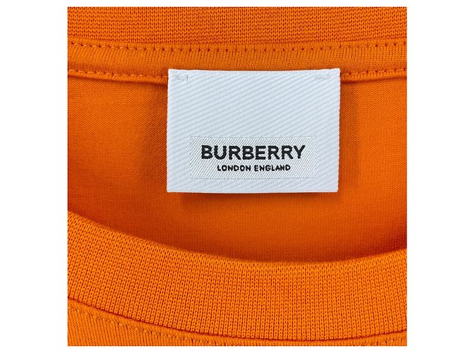 Camiseta de algodón con estampado Burberry Horseferry Naranja - vista 5