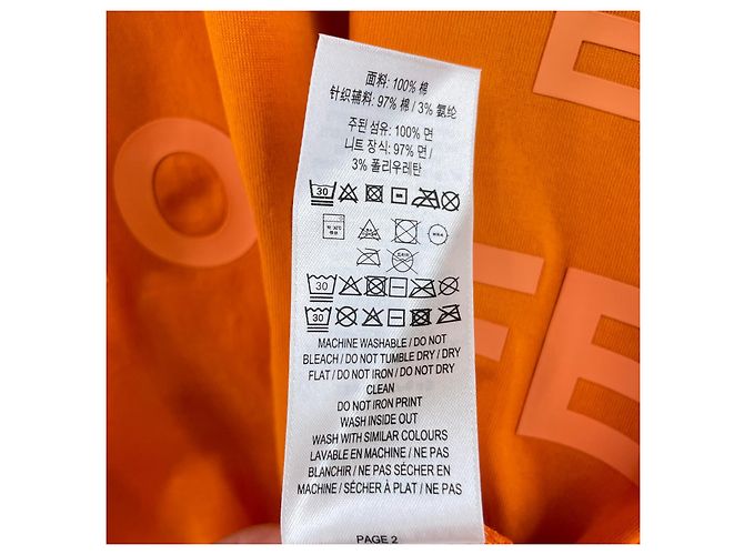 Camiseta de algodón con estampado Burberry Horseferry Naranja - vista 8
